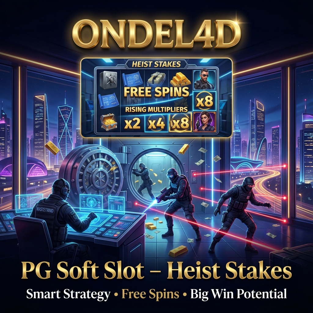Slot PG Soft Heist Stakes di ONDEL4D: Aksi Perampokan Modern Pembuka Kemenangan